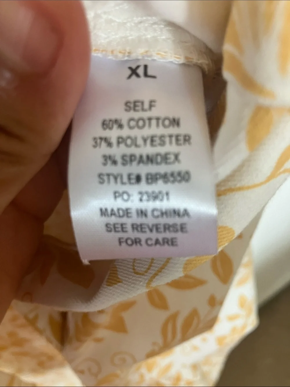NWT Baltic Born Cotton Blend  Floral Tie-Waist Jumpsuit in Soft Yellow size XL - Picture 7 of 12